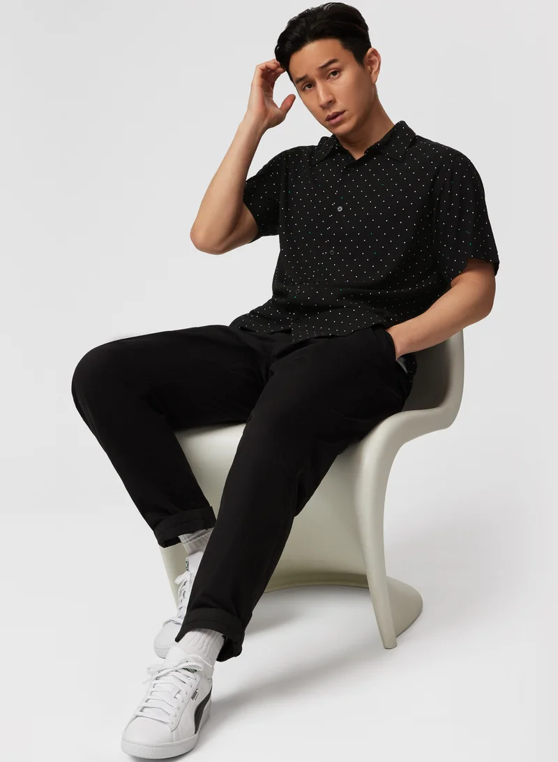 AMG Petronas Formula 1 Team  AMG Petronas F1 Team Polka Dot Button-Up Shirt for Men | Best Price UAE