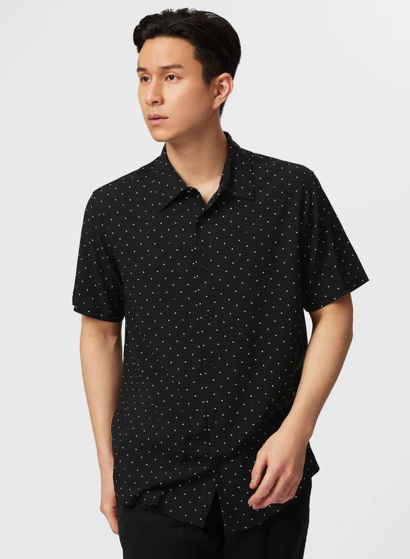 AMG Petronas F1 Team Polka Dot Button-Up Shirt