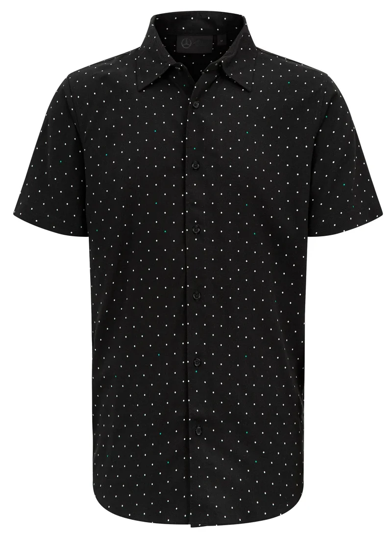 AMG Petronas Formula 1 Team  AMG Petronas F1 Team Polka Dot Button-Up Shirt for Men | Best Price UAE