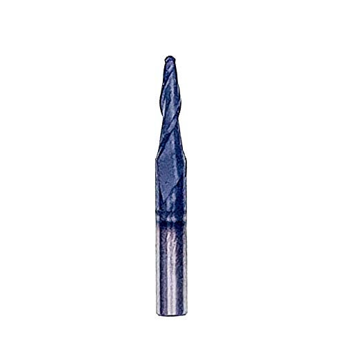 Foos - Tapered Angle Ball Tip - 1/4 Shank -Solid Carbide - TiAIN Coated Router Bits (R=1.5x1/4” Shank) - Image 4
