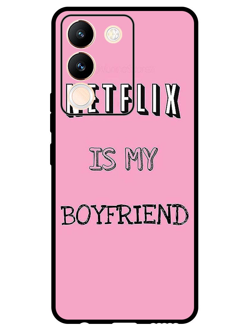 Theodor Protective Case Anti Scratch Shock Proof Bumper Cover For Vivo Y200 Netflix Is My Boyfirend - Image 1