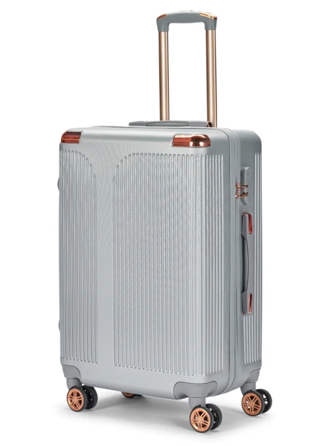 LIMRA Luggage set 5 pieces travel Bags with a distinctive design from limra Silver