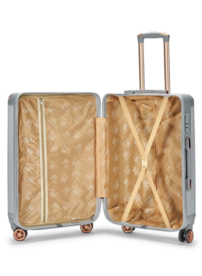 LIMRA Luggage set 5 pieces travel Bags with a distinctive design from limra Silver