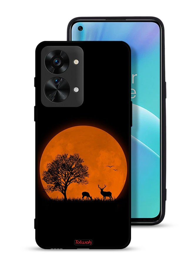 Tolwak OnePlus Nord 2T 5G Protective Case Cover Evening Moon Art - Image 1