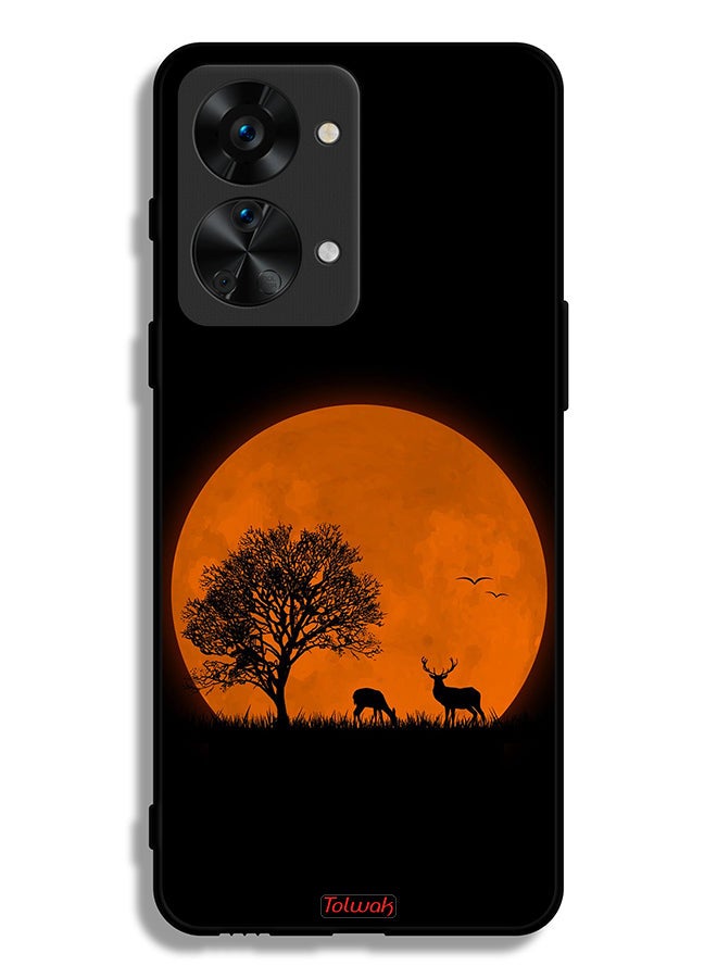 Tolwak OnePlus Nord 2T 5G Protective Case Cover Evening Moon Art - Image 2