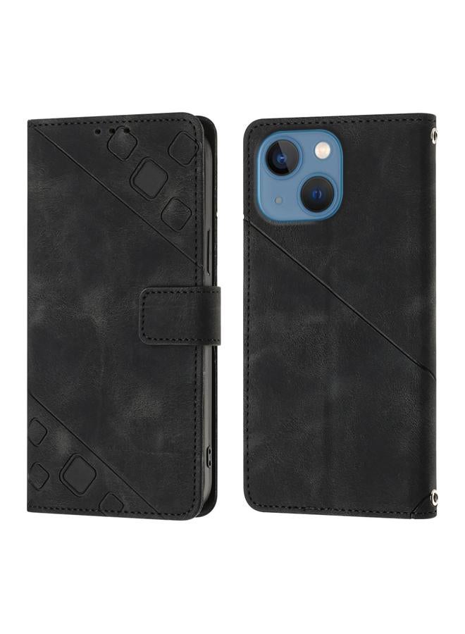 اس-توب جراب لهاتف iPhone 15 Plus مصنوع من الجلد المنقوش بملمس الجلد - Image 2