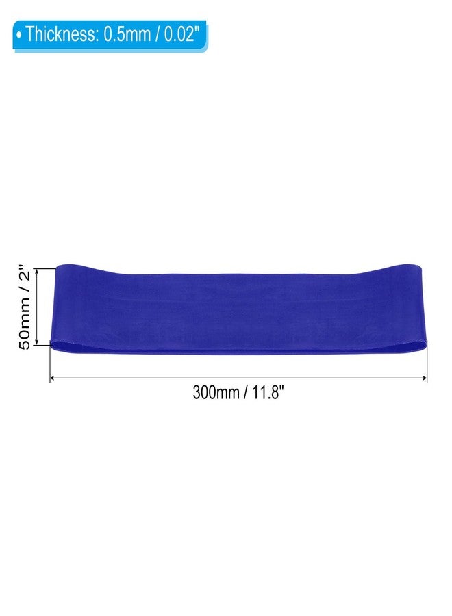PATIKIL Light Resistance Bands, 5 Pack TPE Elastic Workout Bands Exercise Loop 0.5mm Thick for Working Out Gym Strength Training Yoga Pilates, Blue - Image 2