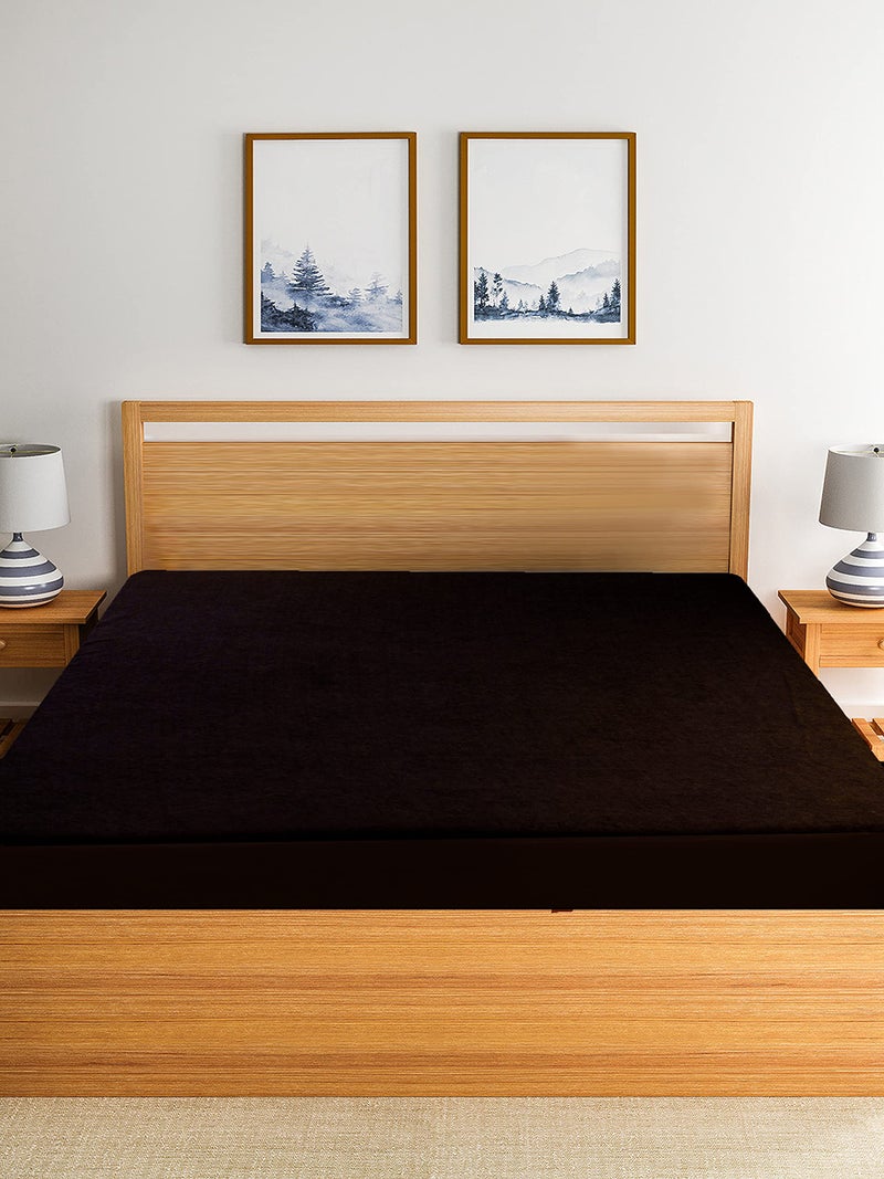 VYBBA 100% Waterproof Terry Cotton Ultra Soft Fitted Single Bed Mattress Protector,Breathable, Hypoallergenic Bed Cover, Mattresses Cover (78X42 inch | 6.6x3.6 feet_ Brown) - Image 2