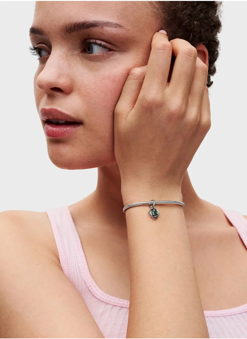 PANDORA Green Eternity Circle Dangle Charm