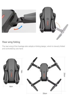 ELTRAZONE E88 Drone 4K with High Definition Camera – WiFi Foldable Drone, 2.4G 6-Axis RC, Altitude Hold – Black, Perfect for Aerial Photography & Easy Flying – UAE Delivery  - Image 2