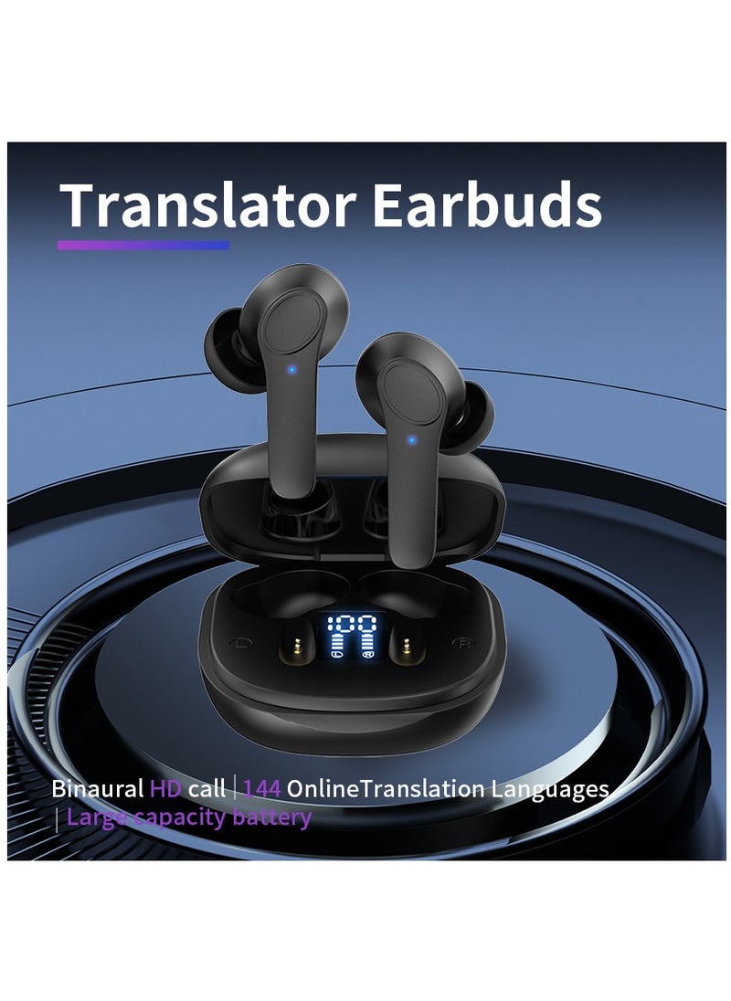 Furtey - Smart Voice Bluetooth Translation Headset 144 Language Translator Wireless Text Conversation Translation Headset - Image 1