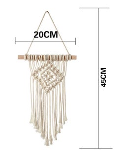 Beauenty 1pcs Hand-woven Color Macrame Wall Hanging Ornament Bohemian Craft Decoration Gorgeous Tapestry For Home Livingroom Home Decor Craft  - Image 2