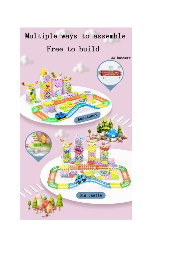 Electric Gears Blocks Toy, Gear Building Toy Set, Children's Electric Gear Rotating Building Block Toys, Construction Toy Set For Kids, Diy Electric Gear Building Block Toy 83 PCS - Image 2