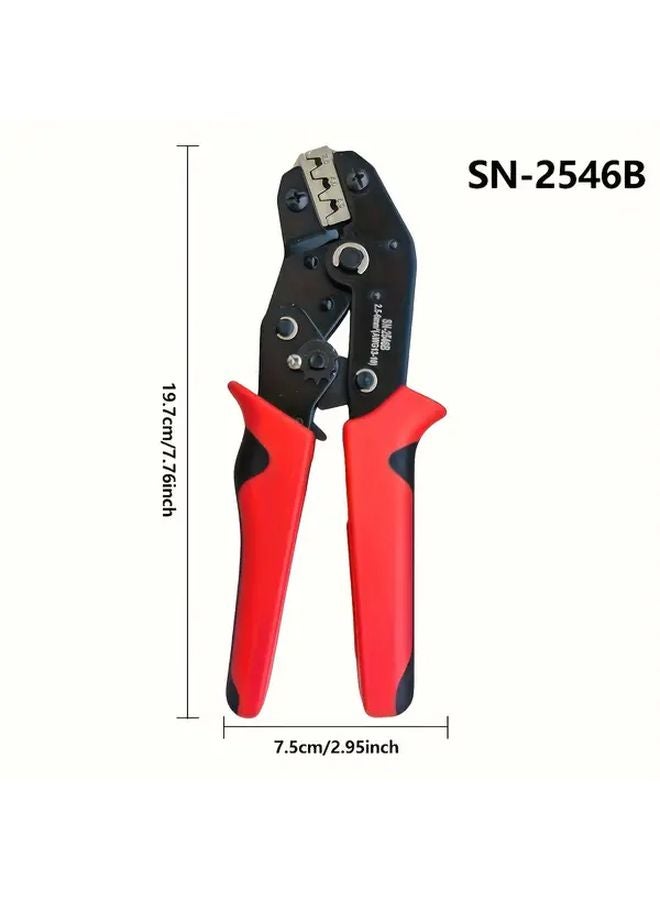 Red Black SN 2546B Multifunctional Electrician Crimping Pliers High Carbon Steel - Image 4