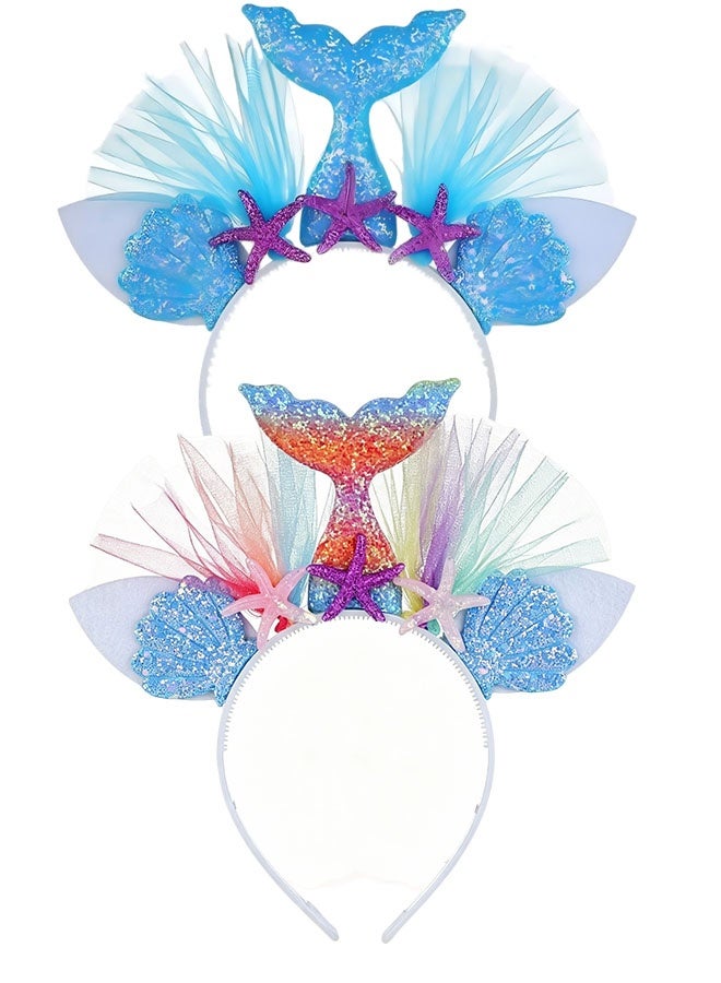 Happy D Mermaid Hairband2PCS - Image 1