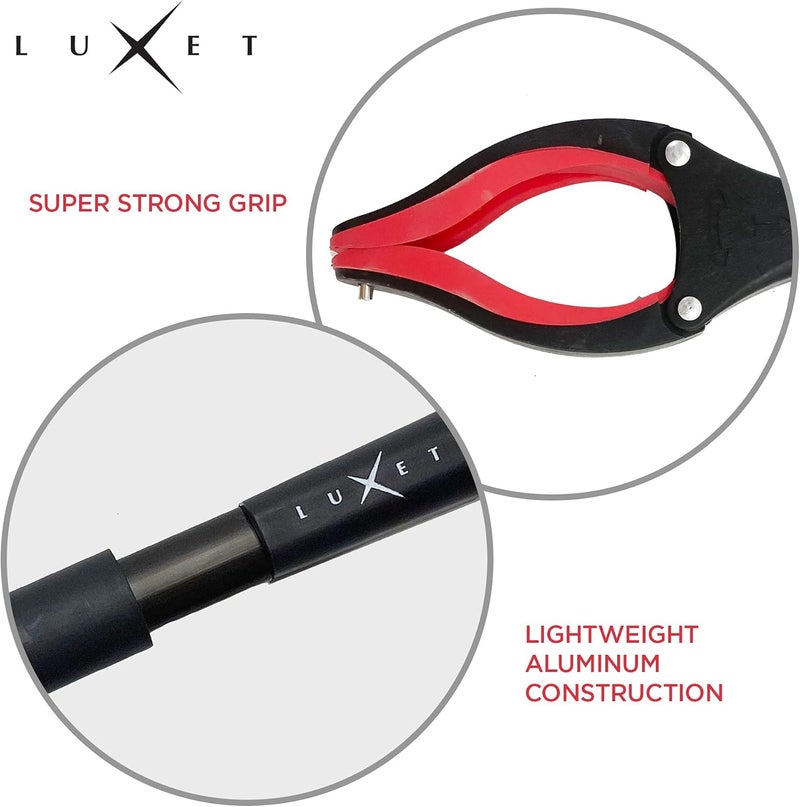 Luxet Grabber Reacher Tool 19 Inch Long, Foldable Pick Up Stick - Strong Grip Magnetic Tip - Heavy Duty Trash Picker Claw Reacher Grabber Tool Elderly Wheelchair Mobility Aid (Red) - Image 5