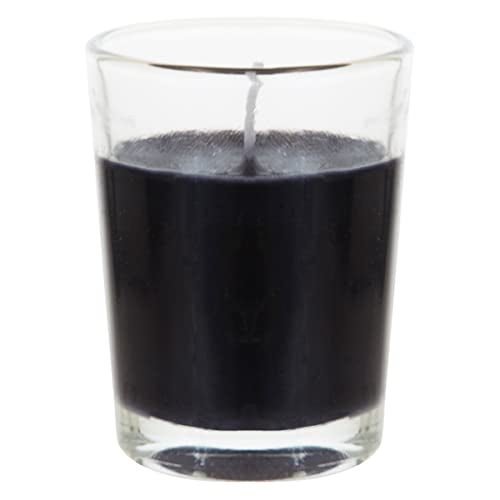 Mega Candles 12 pcs Unscented Glass Black Container Candle, Mini Party Light 5 Hour Burn Time 1.5 Inch x 1.75 Inch, Home Décor, Wedding Receptions, Occasions, Events, Festivities, Meditations, Prayers - Image 2