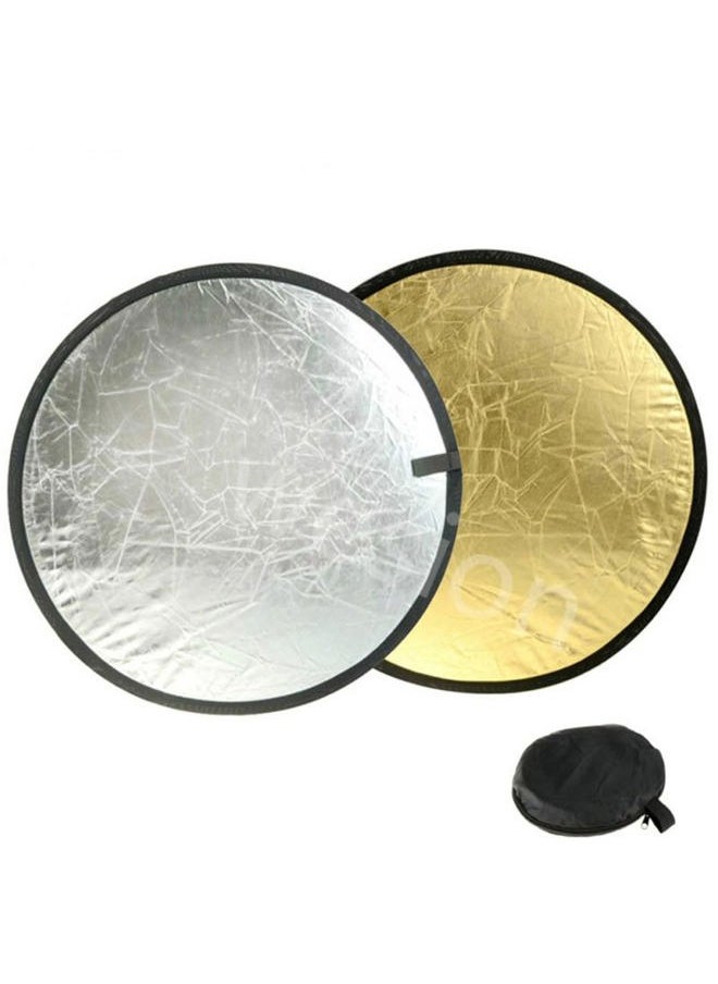MDRTIRIM - 2 in 1 Lighting Reflectors Round Folding Portable 12" 30cm for Photography Reflector Portrait Still Life Fill Light - Image 1
