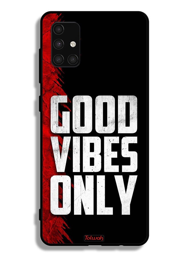 Tolwak Samsung Galaxy A71 4G Protective Case Cover Good Vibes Only - Image 1