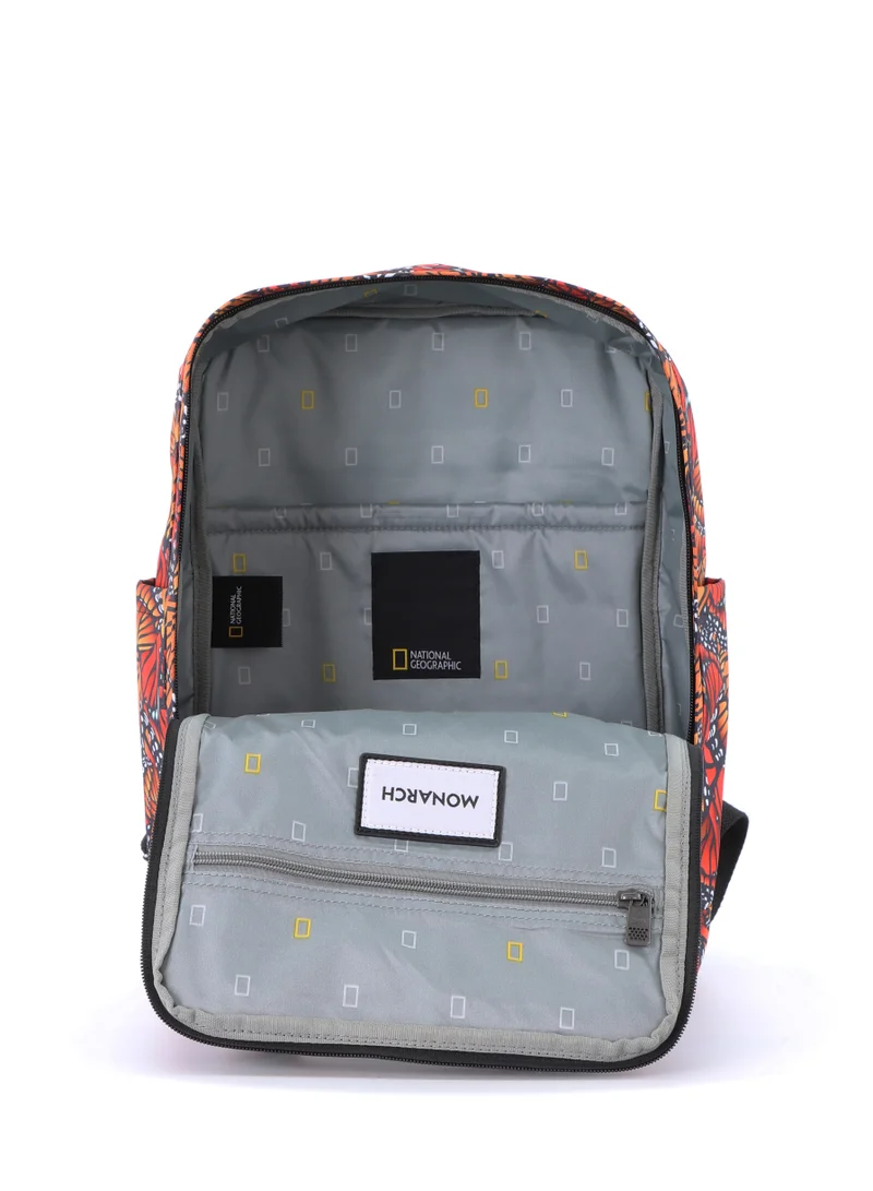 NATIONAL GEOGRAPHIC National Geographic LEGEND Small Backpack Monarch For Men And Women, Durable Water Resistant Padded Laptop Casual Monarch Butterfly Daypack, Bag For School College Office Leisure Outdoor Travel