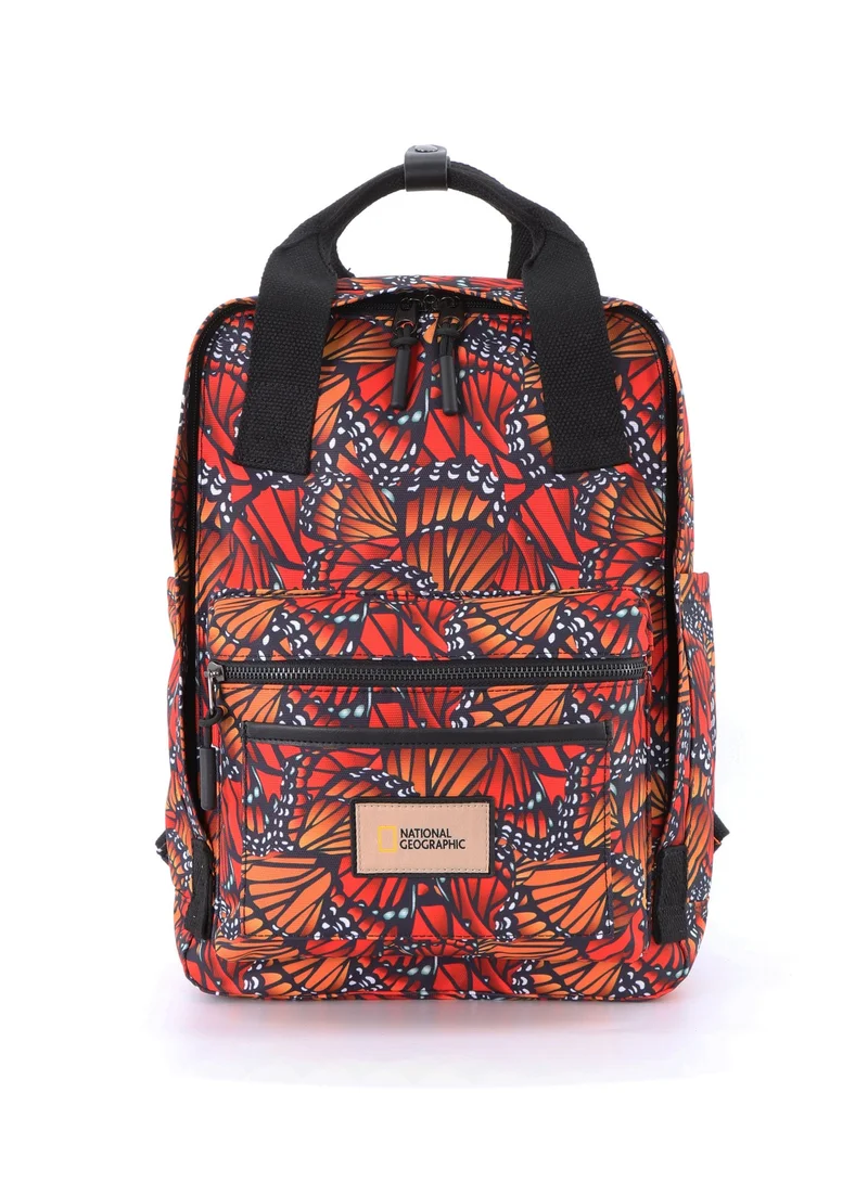 National Geographic LEGEND Small Backpack Monarch For Men And Women, Durable Water Resistant Padded Laptop Casual Monarch Butterfly Daypack, Bag For School College Office Leisure Outdoor Travel