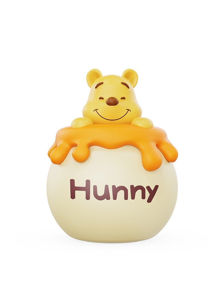 general Winnie the Pooh Night Light Cute Charging Bedroom Bedside Companion Sleep Timed Ambient Light Honey Pot Bear Cartoon Light Gift - Image 1