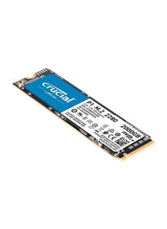 ماركة غير محددة قرص SSD P2 3D NAND NVMe PCIe M.2 بسعة 1 تيرابايت، سرعة قراءة تصل إلى 2400 ميجابايت في الثانية، أسود، CT1000P2SSD8  - Image 1