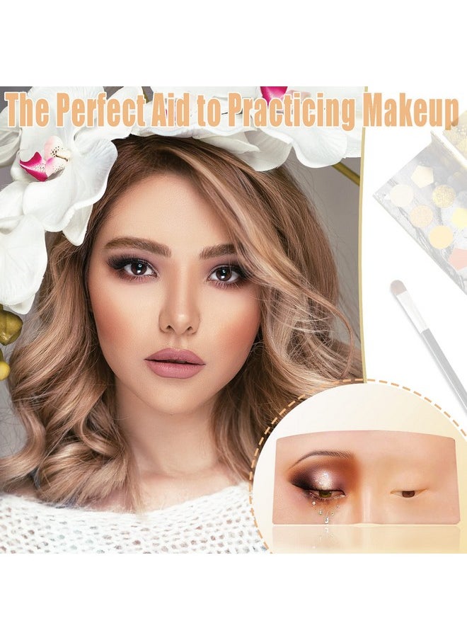 Makeup Practice Face Silicone Makeup Practice Board Face Eyes Makeup Mannequin For Makeup Artists And Beginners With Makeup Brushes And 165Pcs Pearl Stickers (Bright) - pzsku/Z8D61CF8B62FE7EDB44F9Z/45/_/1694504830/87df91b9-369b-402c-973c-49b4b974c5ce