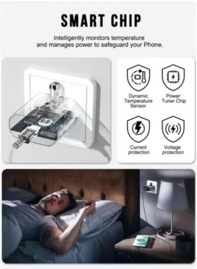 Fast Charger Charger Head with Charging Cable 45W, Compatible with S24 Ultra S24 Plus S24 S23 S23 Ultra S23 S22 Ultra S22 S22 A54 A53 A52/A32 - 45W Head with Type C Cable - Image 4