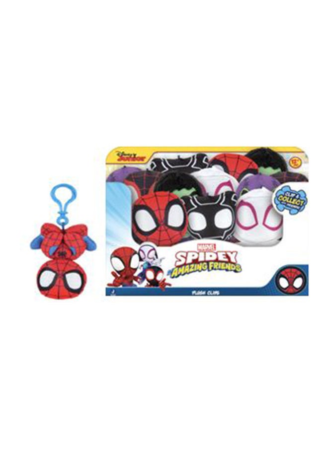 MARVEL - Spidey N Friends Plush Clips 3-Inches - Miles Morales - Image 1