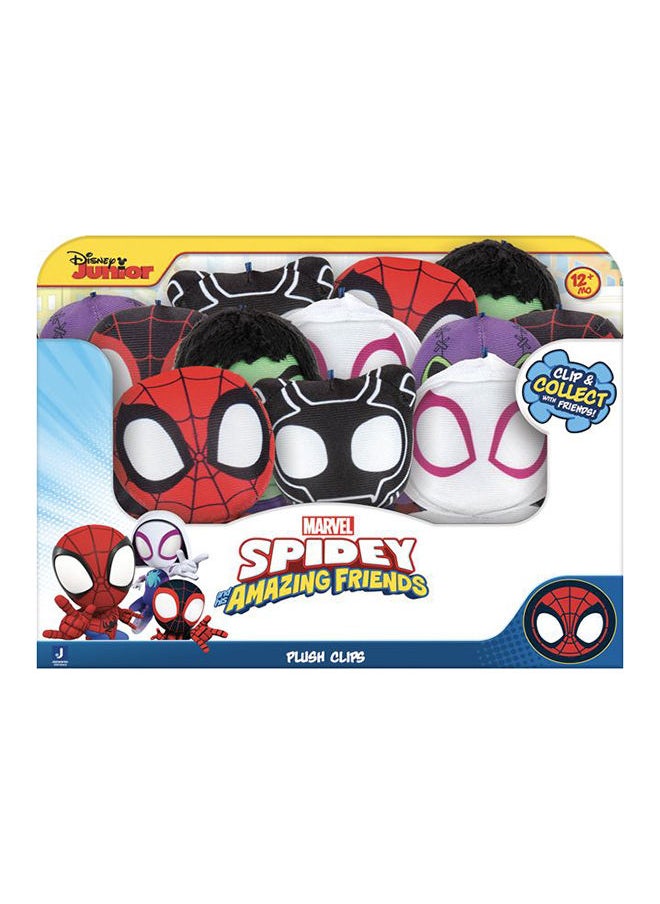 MARVEL - Spidey N Friends Plush Clips 3-Inches - Miles Morales - Image 1