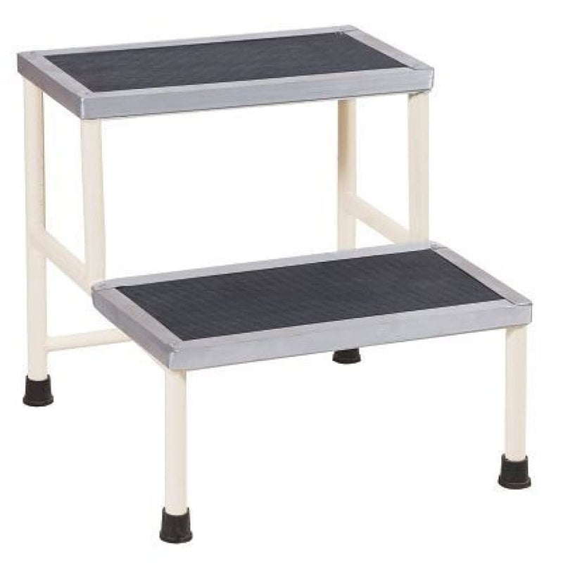 SHASALES SHASALES Double Foot Step Stool with Anti Slippery Rubber Coating TOP Medical Furniture Use for Hospital FoodStool HospitalClinicNursing Home and Domestic Use 