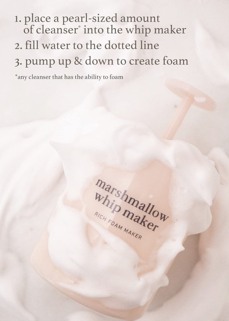 NOONI 2-in-1 Much Needed Facial Cleansing Kit - Marshmallow Whip Maker & Face Cleanser | Gentle Marshmallow Face Wash, Perfect Foam Maker for Rich Bubble, Deep Cleanser, Gift Set, Stocking Stuffers - Image 3