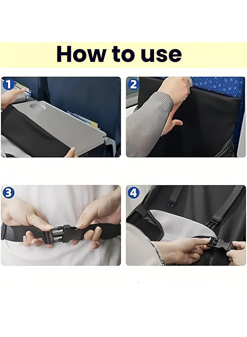 general Toddler Aircraft Foldable Flight Bed Airplane Seat Portable Child Airplane Pedal Travel Accessories  - Image 3