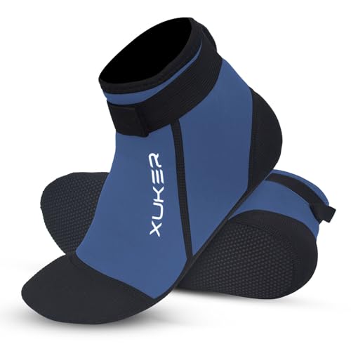 XUKER Neoprene Socks, 3mm Beach Volleyball Sand Soccer Water Wetsuit Socks for Diving Snorkeling Kayaking Paddling - Image 2