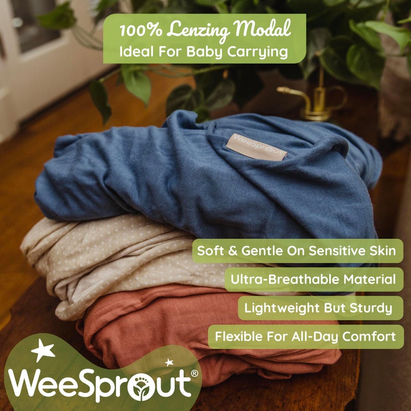 WeeSprout Baby Wraps Carrier - Perfect Child Sling for Newborn and Infant, Enhances Bonding, Soft and Breathable, Ideal for Babywearing - Image 3