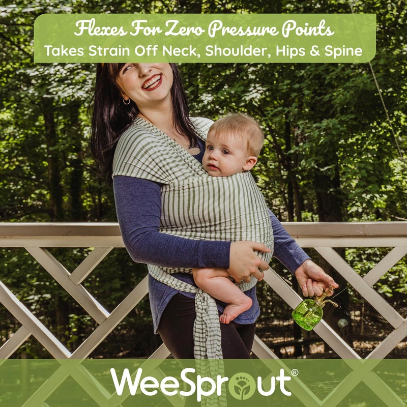 WeeSprout Baby Wraps Carrier - Perfect Child Sling for Newborn and Infant, Enhances Bonding, Soft and Breathable, Ideal for Babywearing - Image 4