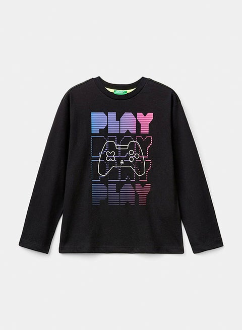 تي شيرت للأولاد من مزيج القطن