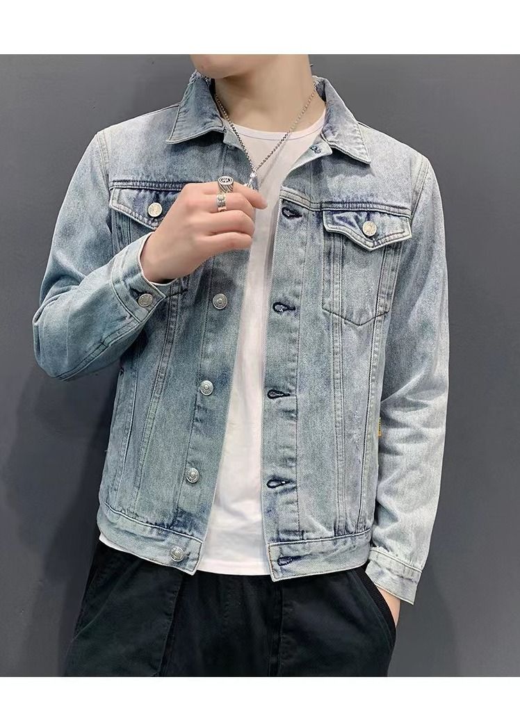 Loquat Spring And Autumn Fashion Casual Denim Jacket  - Image 1