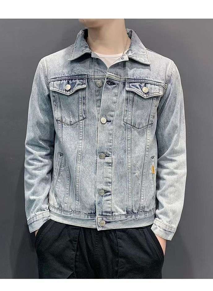Loquat Spring And Autumn Fashion Casual Denim Jacket  - Image 2