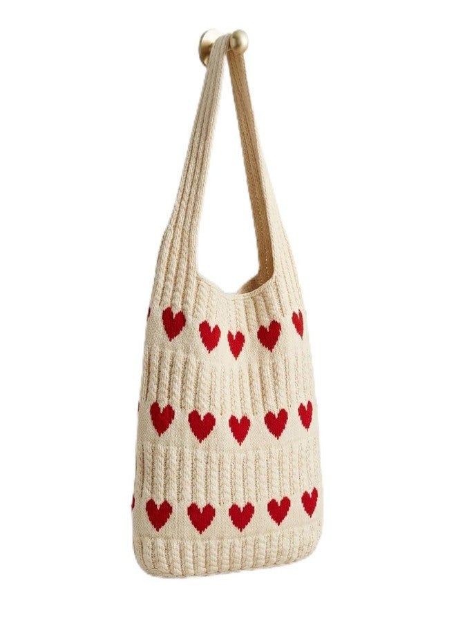 MustHome Tote bag | Beach Bag | Korean Crochet Bag Work Hobo Shoulder Handbags | Multi-Purpose Bag | Sturdy Aesthetic Tote Bag with Large Capacity | Shopping Bag for Office, College & Daily Use (Beige) - Image 1