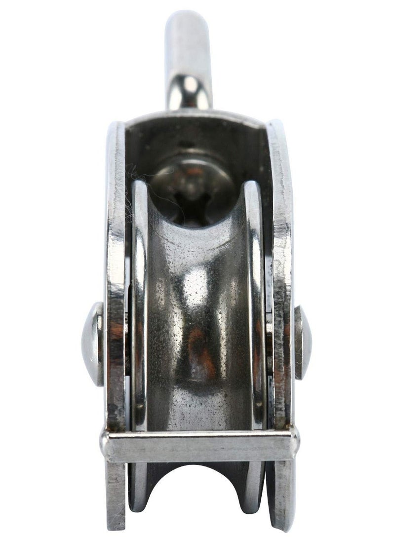 Generic - 4 Pack M50 Single Pulley Roller - Heavy Duty 304 Stainless Steel Swivel Block with 880Ibs Load Capacity for a Variety Of Applications - Image 1