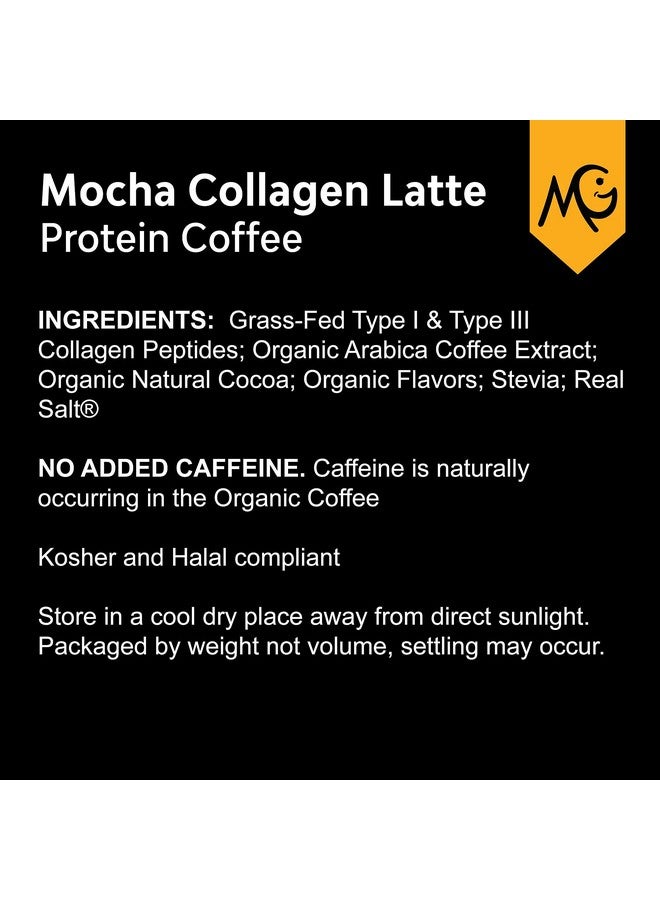 Marigold High Protein Collagen Coffee Mocha Collagen Latte Dairy Free 20G Grassfed Type I & Iii Collagen Peptides Energy Boost 2 Shots Organic Espresso Nongmo 1 Lb Bag 15 Servings - Image 4