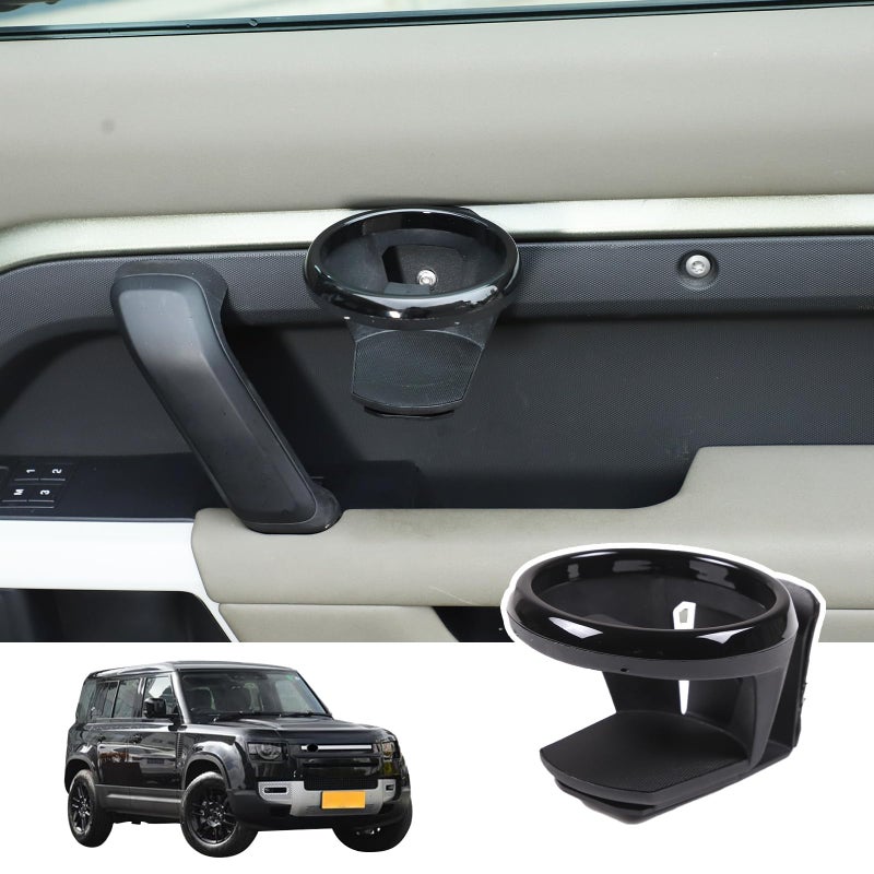 Bekantogy Car Cup Holder Compatible with Land Rover Defender 90 110 130 20202025 Expander Drink Holder Door Expansion Cup Holders Water Door Expansion Holders Interior Expanded Cup Holders