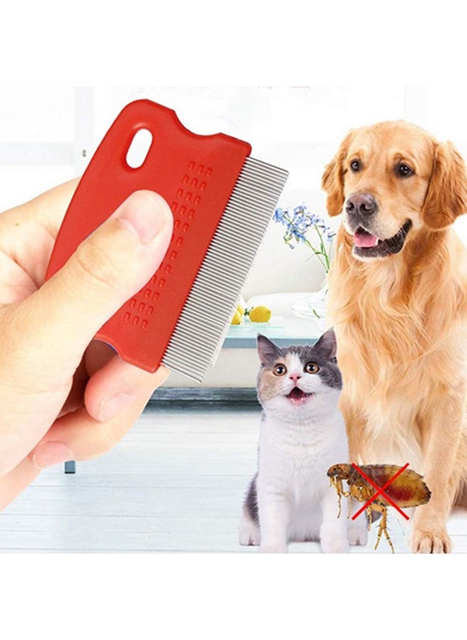 HY Soft Protection Salon Grooming Flea Comb, Medium, 3 Pcs Pet Lice Flea, Flea Comb Tear Stain Combs for Pet Grooming and Removal  - Image 4