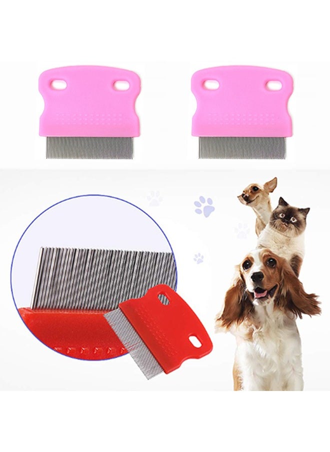 HY Soft Protection Salon Grooming Flea Comb, Medium, 3 Pcs Pet Lice Flea, Flea Comb Tear Stain Combs for Pet Grooming and Removal  - Image 3