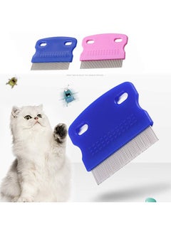 HY Soft Protection Salon Grooming Flea Comb, Medium, 3 Pcs Pet Lice Flea, Flea Comb Tear Stain Combs for Pet Grooming and Removal  - Image 5