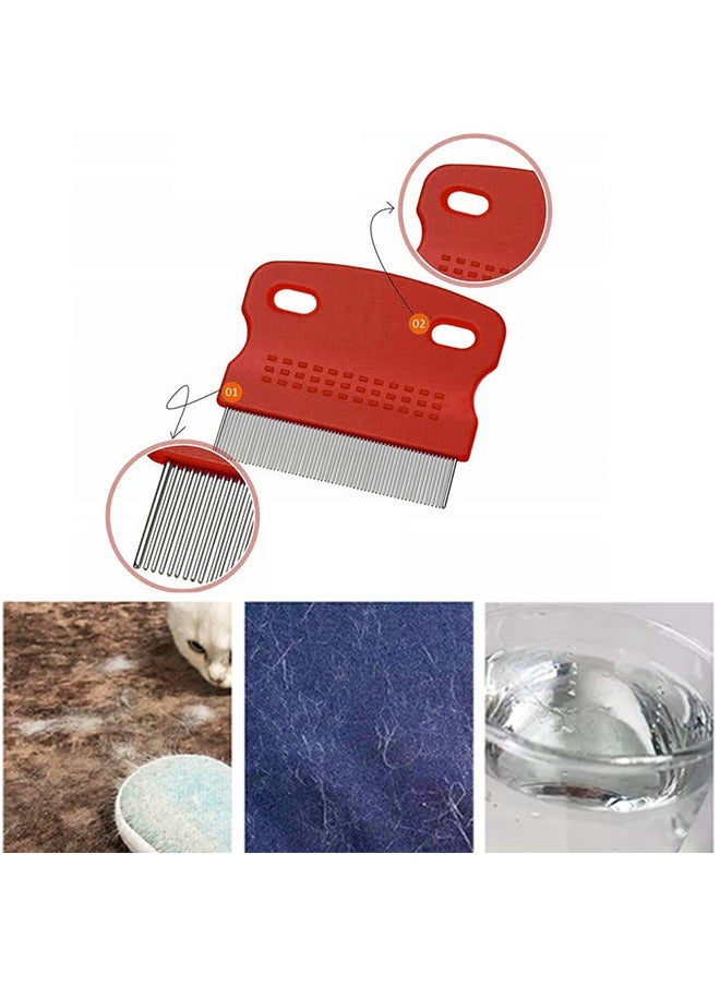 HY - Soft Protection Salon Grooming Flea Comb, Medium, 3 Pcs Pet Lice Flea, Flea Comb Tear Stain Combs for Pet Grooming and Removal - Image 1