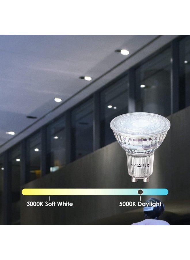 Sigalux GU10 LED Light Bulbs, Dimmable 5000K Daylight White Natural Light, 4.5W 450LM, MR16 LED Bulb Equivalent 50W Halogen Replacement, 35 Degree Spot for Track Light Bulb, Pack of 8 - Image 3