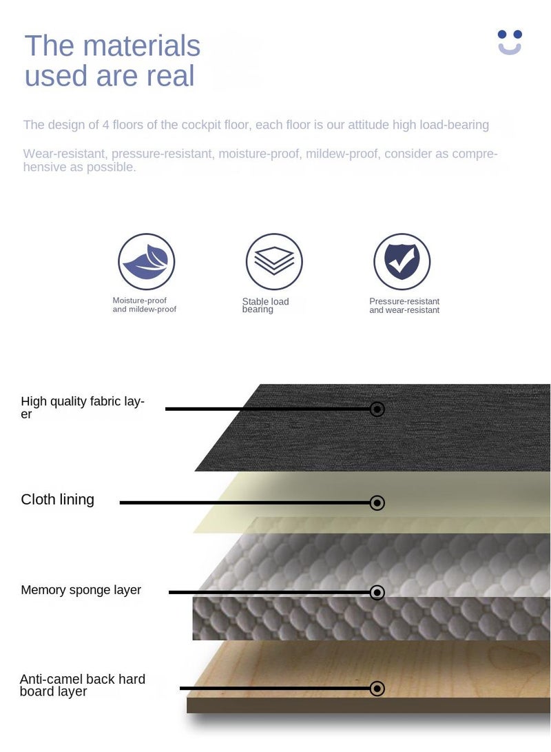 Bidirectional Baby Stroller With Lightweight Shock Absorption Sitting And Lying Down Foldable Newborn Portable Stroller（Red） - Image 2